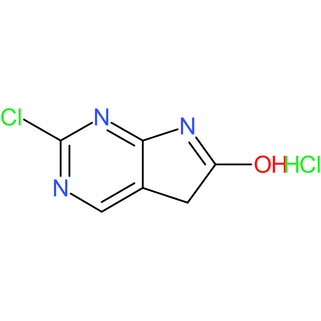 2-chloro-5H,6H,7H-pyrrolo[2,3-d]pyrimidin-6-one hydrochloride