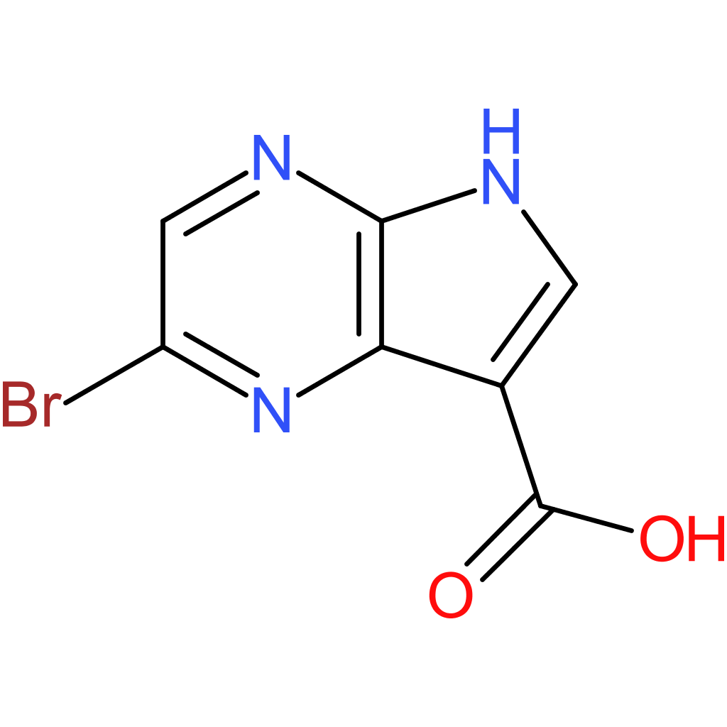 2-bromo-5H-pyrrolo[2,3-b]pyrazine-7-carboxylic acid