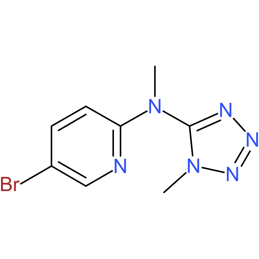 5-bromo-N-methyl-N-(1-methyl-1H-1,2,3,4-tetrazol-5-yl)pyridin-2-amine