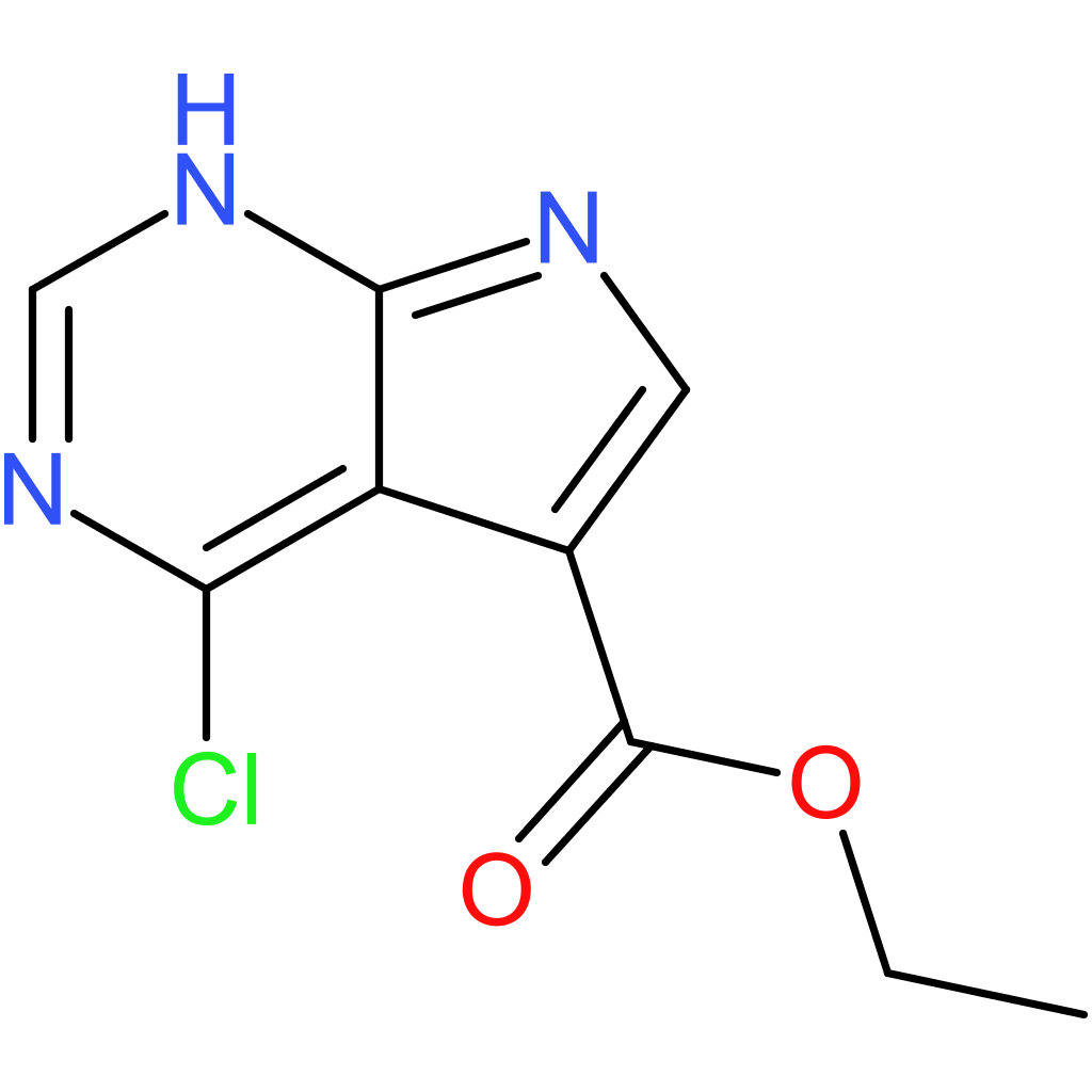 ethyl 4-chloro-7H-pyrrolo[2,3-d]pyrimidine-5-carboxylate