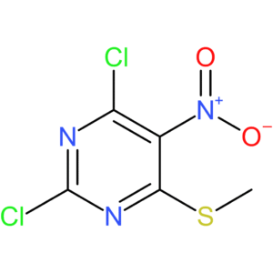 2,4-dichloro-6-(methylsulfanyl)-5-nitropyrimidine