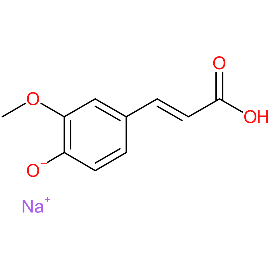 Sodium 4-hydroxy-3-methoxycinnamate
