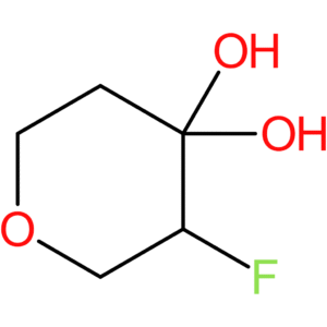 3-fluorooxane-4,4-diol