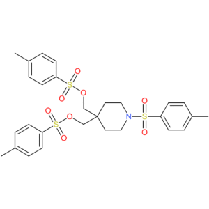 [1-(4-methylbenzenesulfonyl)-4-{[(4-methylbenzenesulfonyl)oxy]methyl}piperidin-4-yl]methyl 4-methylbenzene-1-sulfonate