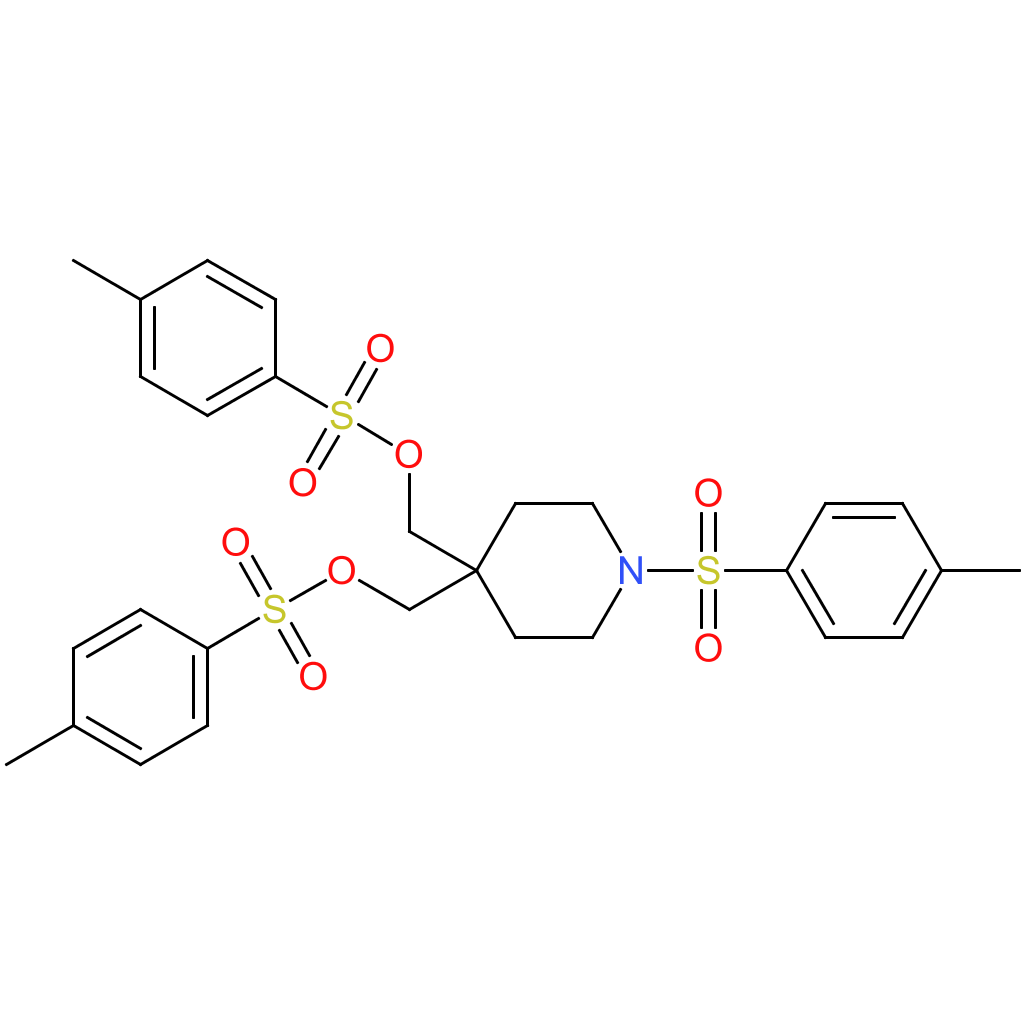 [1-(4-methylbenzenesulfonyl)-4-{[(4-methylbenzenesulfonyl)oxy]methyl}piperidin-4-yl]methyl 4-methylbenzene-1-sulfonate