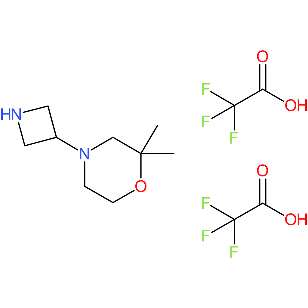 4-(azetidin-3-yl)-2,2-dimethylmorpholine; bis(trifluoroacetic acid)