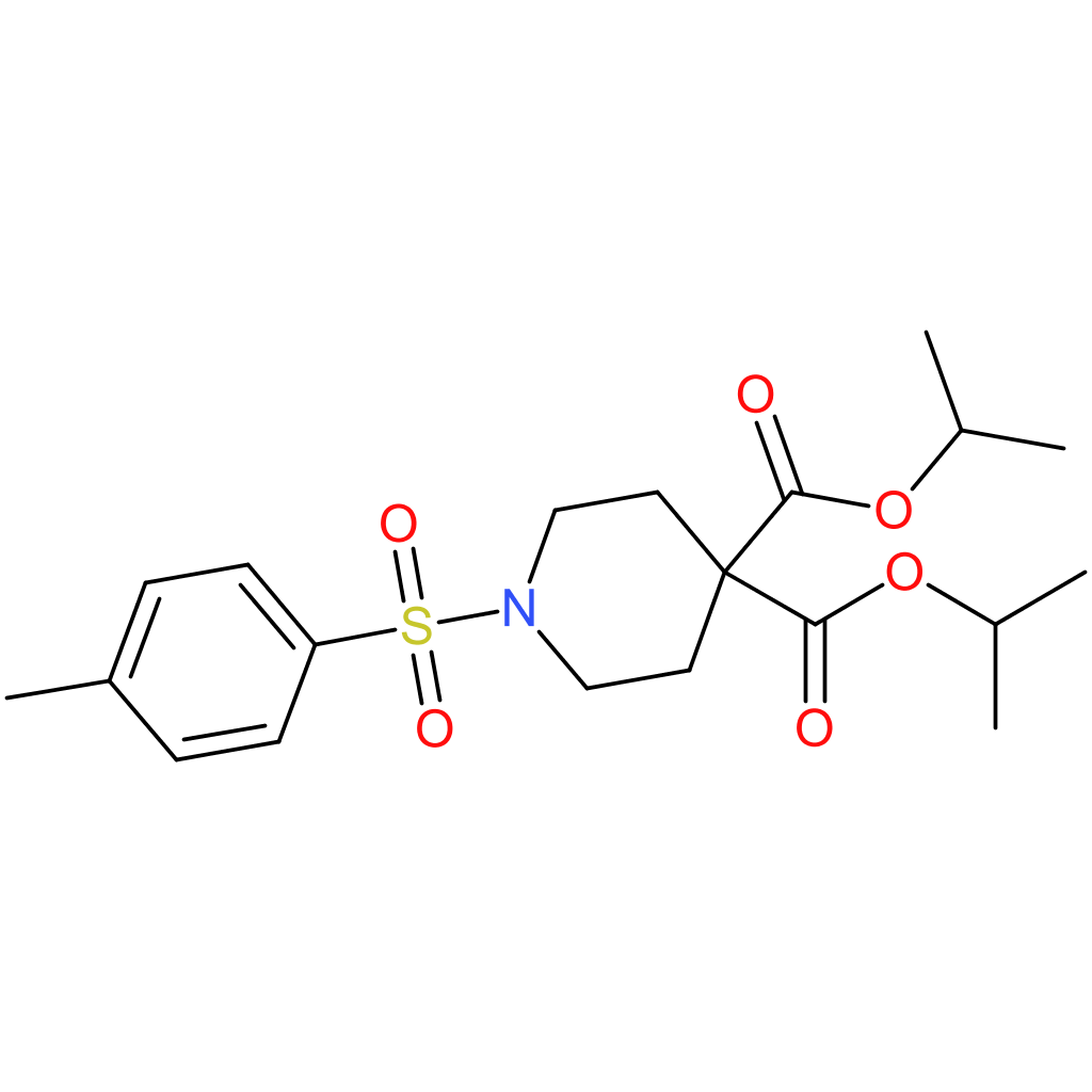 4,4-bis(propan-2-yl) 1-(4-methylbenzenesulfonyl)piperidine-4,4-dicarboxylate
