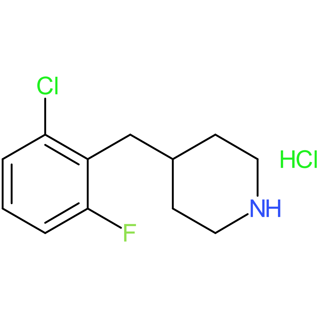 4-[(2-chloro-6-fluorophenyl)methyl]piperidine hydrochloride