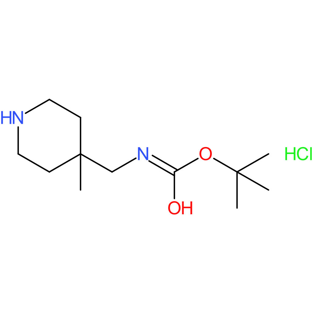 tert-butyl N-[(4-methylpiperidin-4-yl)methyl]carbamate hydrochloride