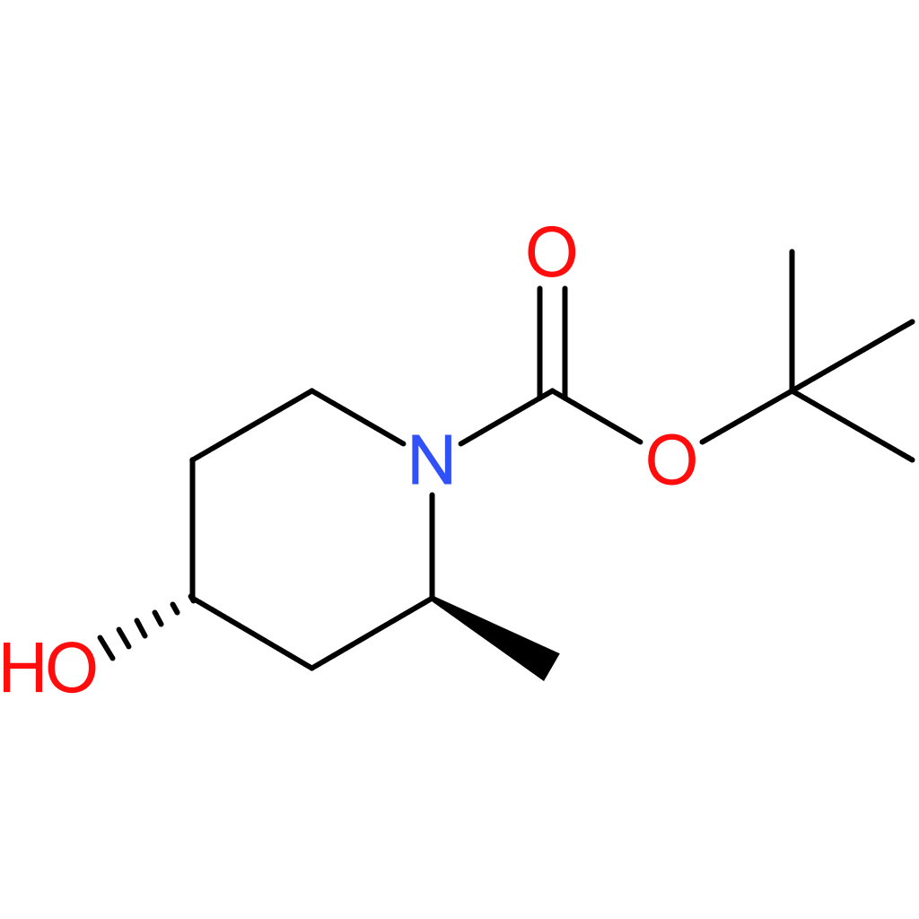 (trans)-tert-butyl 4-hydroxy-2-methylpiperidine-1-carboxylate