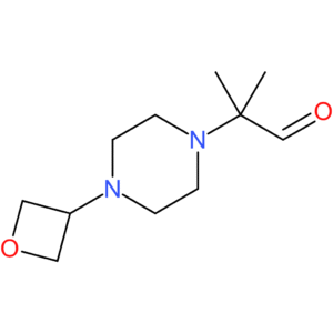 2-methyl-2-(4-oxetan-3-yl-piperazin-1-yl)-propionaldehyde