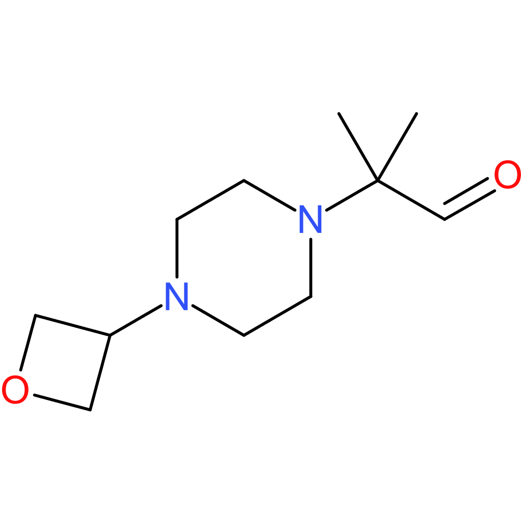 2-methyl-2-(4-oxetan-3-yl-piperazin-1-yl)-propionaldehyde