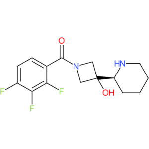 3-[(2S)-piperidin-2-yl]-1-(2,3,4-trifluorobenzoyl)azetidin-3-ol