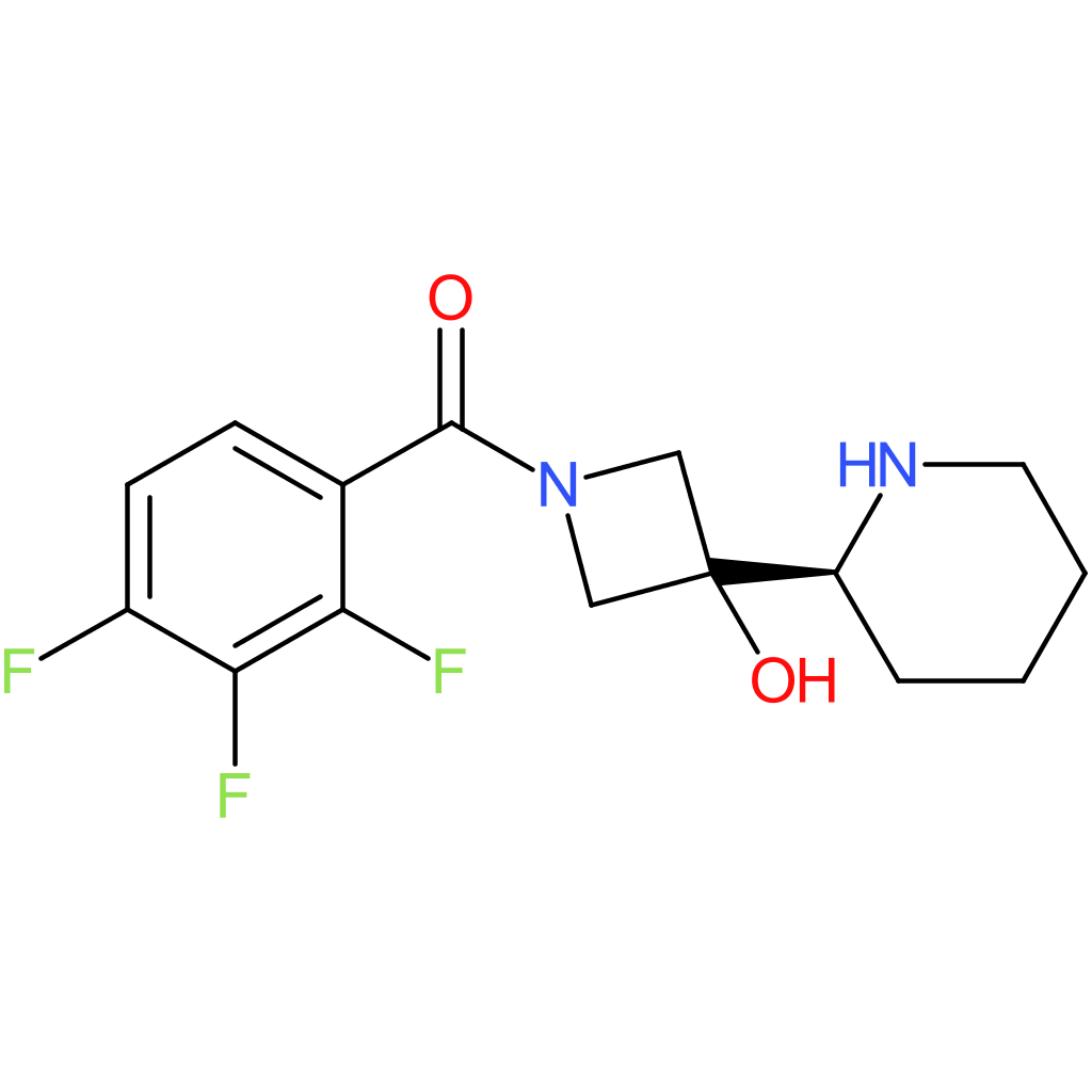 3-[(2S)-piperidin-2-yl]-1-(2,3,4-trifluorobenzoyl)azetidin-3-ol