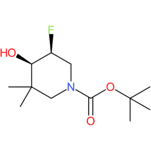 cis-3-fluoro-4-hydroxy-5,5-dimethylpiperidine-1-carboxylic acid tert-butyl ester