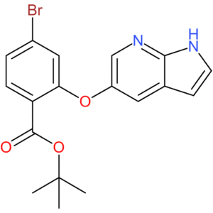 tert-butyl 4-bromo-2-{1H-pyrrolo[2,3-b]pyridin-5-yloxy}benzoate