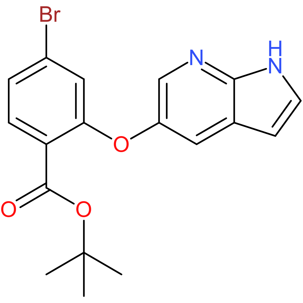 tert-butyl 4-bromo-2-{1H-pyrrolo[2,3-b]pyridin-5-yloxy}benzoate