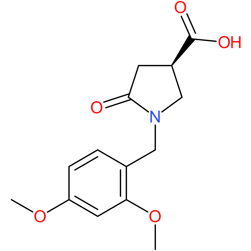 (3R)-1-[(2,4-dimethoxyphenyl)methyl]-5-oxopyrrolidine-3-carboxylic acid