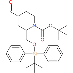 tert-butyl 2-{[(tert-butyldiphenylsilyl)oxy]methyl}-4-formylpiperidine-1-carboxylate