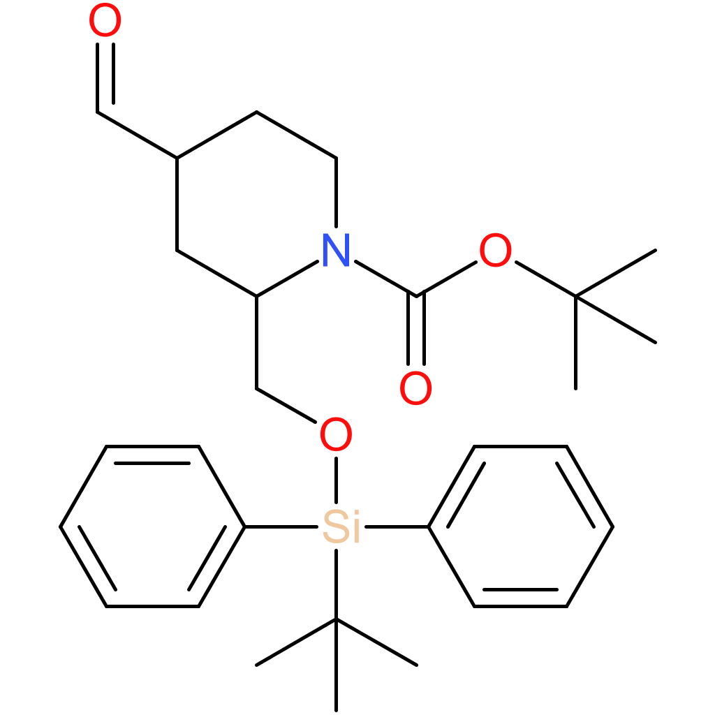 tert-butyl 2-{[(tert-butyldiphenylsilyl)oxy]methyl}-4-formylpiperidine-1-carboxylate