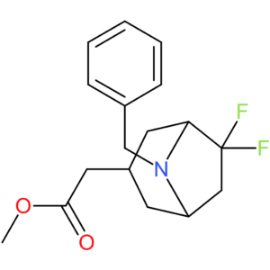 methyl 2-exo-(8-benzyl-6,6-difluoro-8-azabicyclo[3.2.1]octan-3-yl)acetate