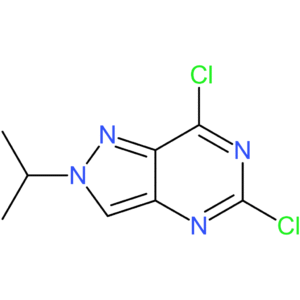 5,7-dichloro-2-(propan-2-yl)-2H-pyrazolo[4,3-d]pyrimidine
