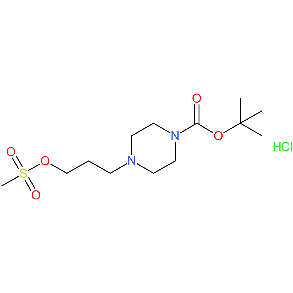 tert-butyl 4-[3-(methanesulfonyloxy)propyl]piperazine-1-carboxylate hydrochloride