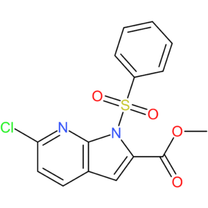 methyl 1-(benzenesulfonyl)-6-chloro-1H-pyrrolo[2,3-b]pyridine-2-carboxylate