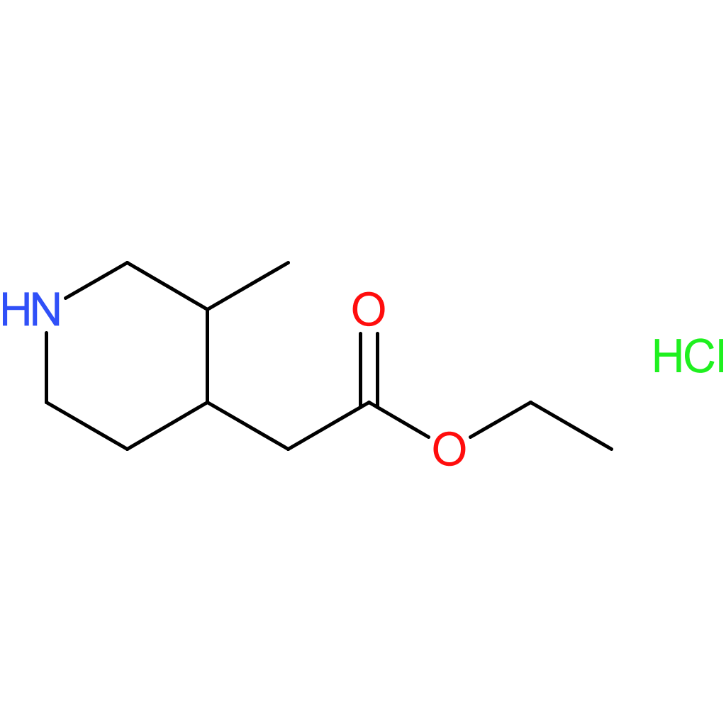 ethyl 2-(3-methylpiperidin-4-yl)acetate hydrochloride
