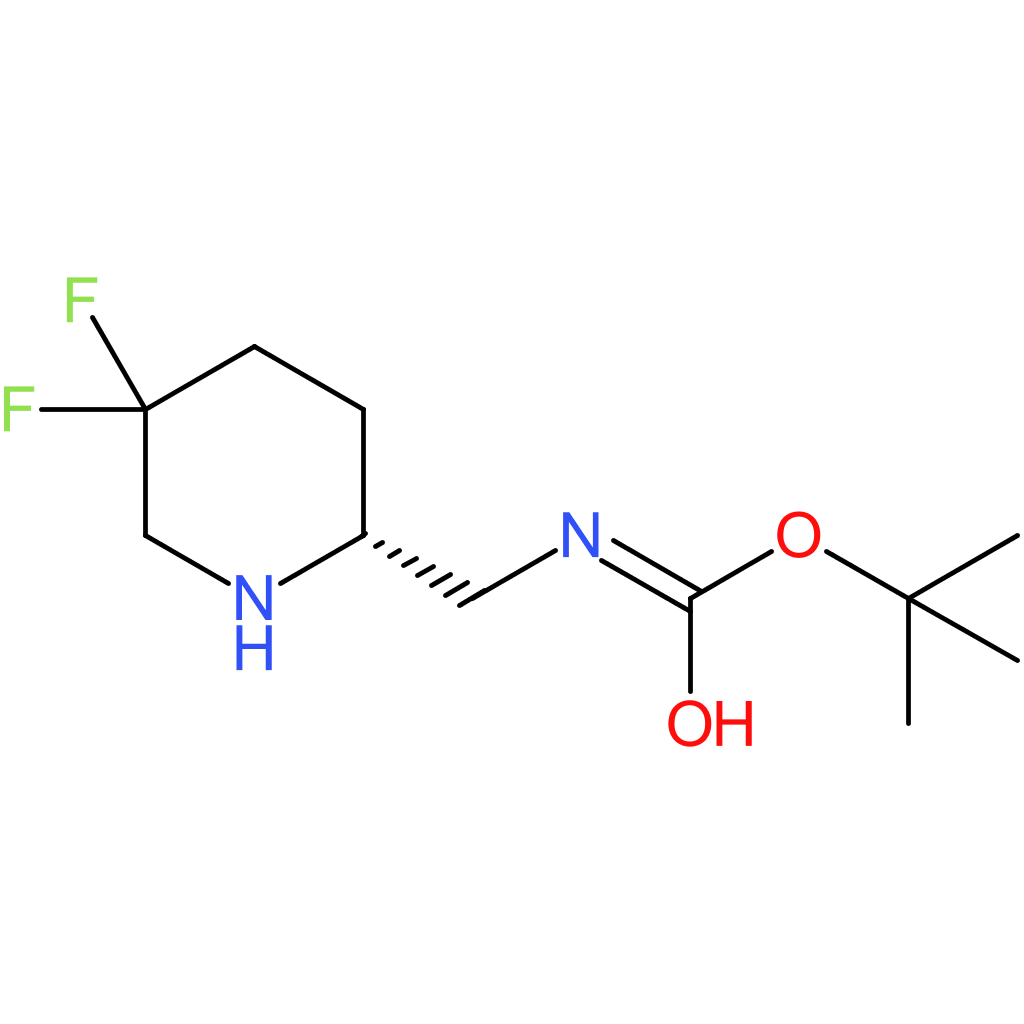 tert-butyl N-{[(2R)-5,5-difluoropiperidin-2-yl]methyl}carbamate