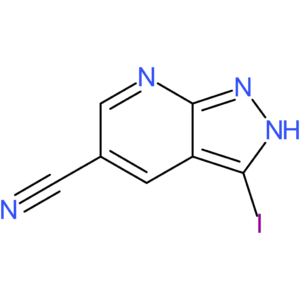 3-iodo-1H-pyrazolo[3,4-b]pyridine-5-carbonitrile
