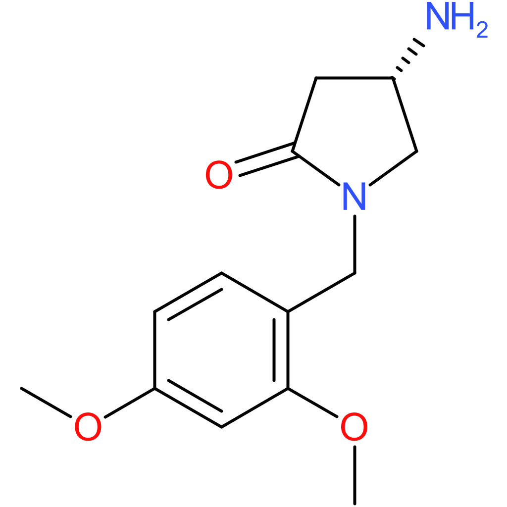 (4S)-4-amino-1-[(2,4-dimethoxyphenyl)methyl]pyrrolidin-2-one