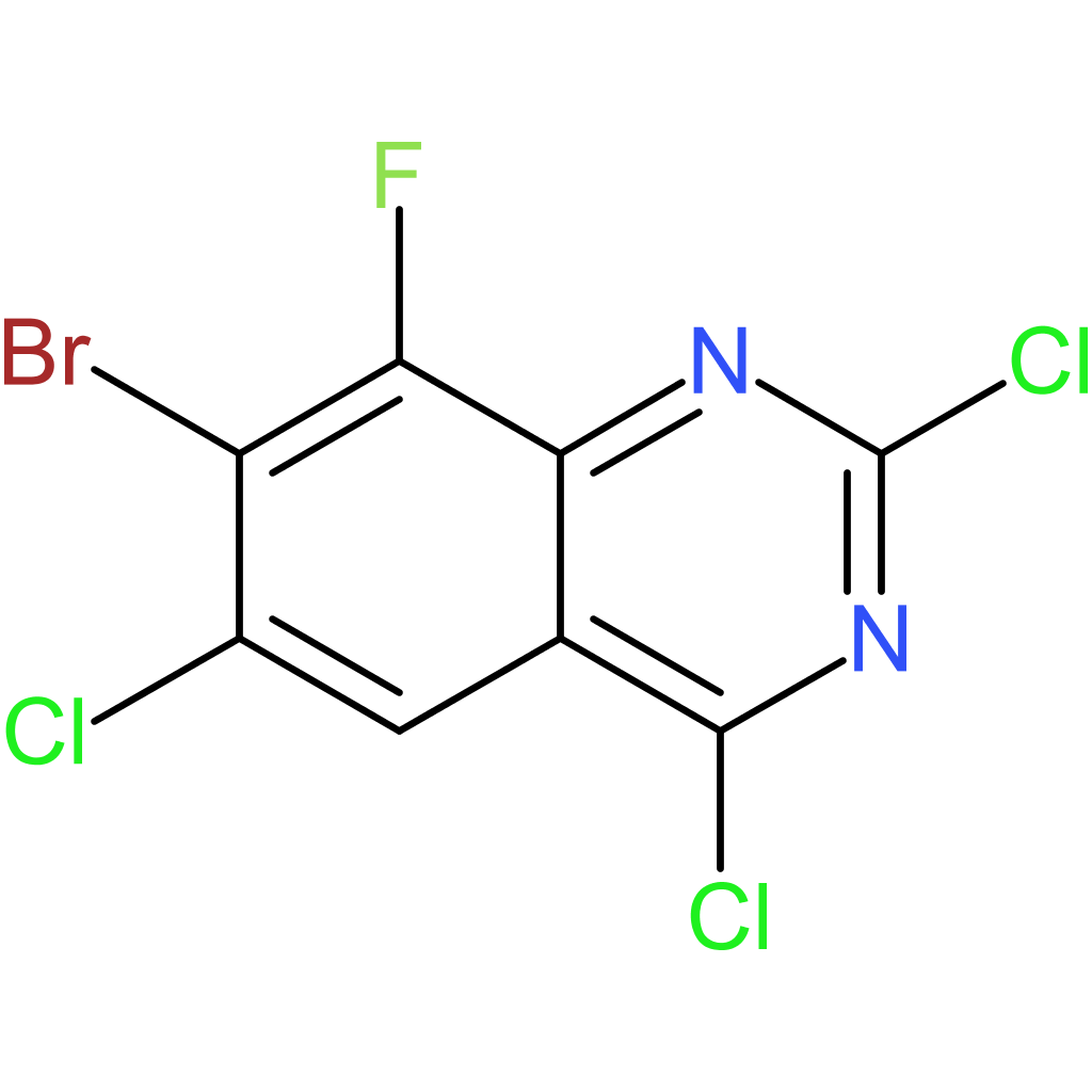7-bromo-2,4,6-trichloro-8-fluoroquinazoline
