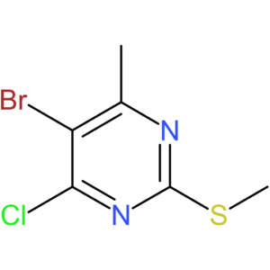 5-bromo-4-chloro-6-methyl-2-(methylsulfanyl)pyrimidine