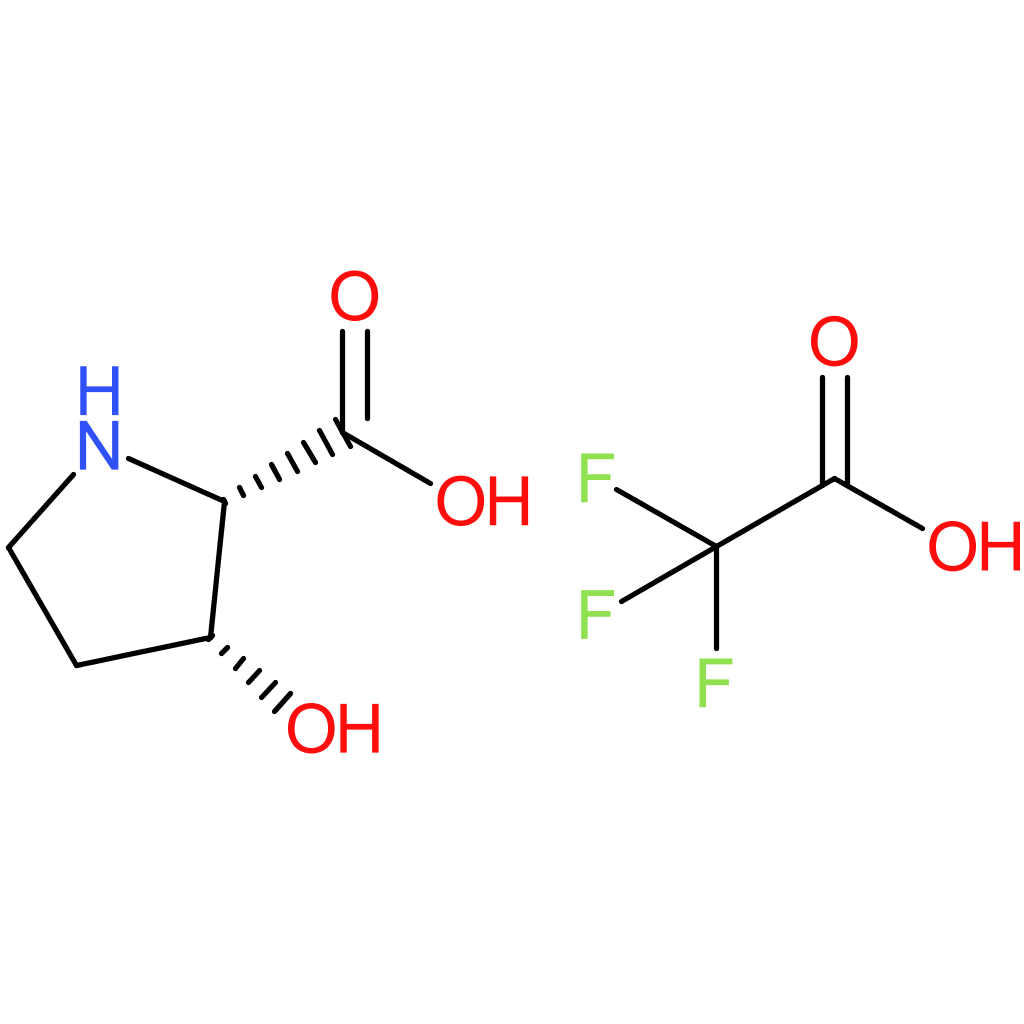 cis-3-hydroxypyrrolidine-2-carboxylic acid; trifluoroacetic acid