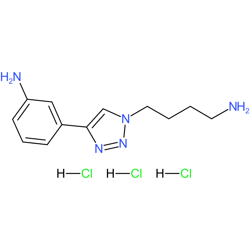 3-[1-(4-aminobutyl)-1h-1,2,3-triazol-4-yl]aniline trihydrochloride