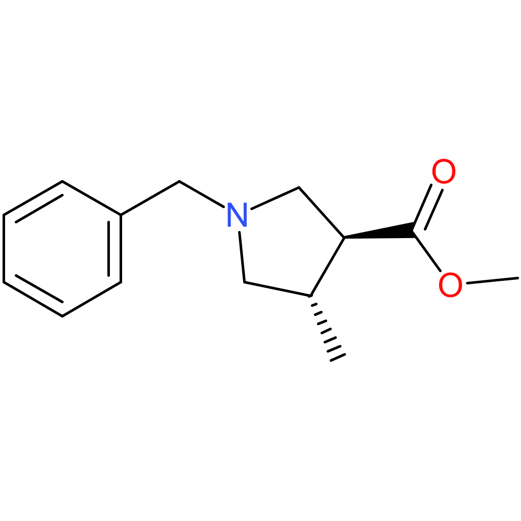 methyl (3S,4S)-1-benzyl-4-methylpyrrolidine-3-carboxylate