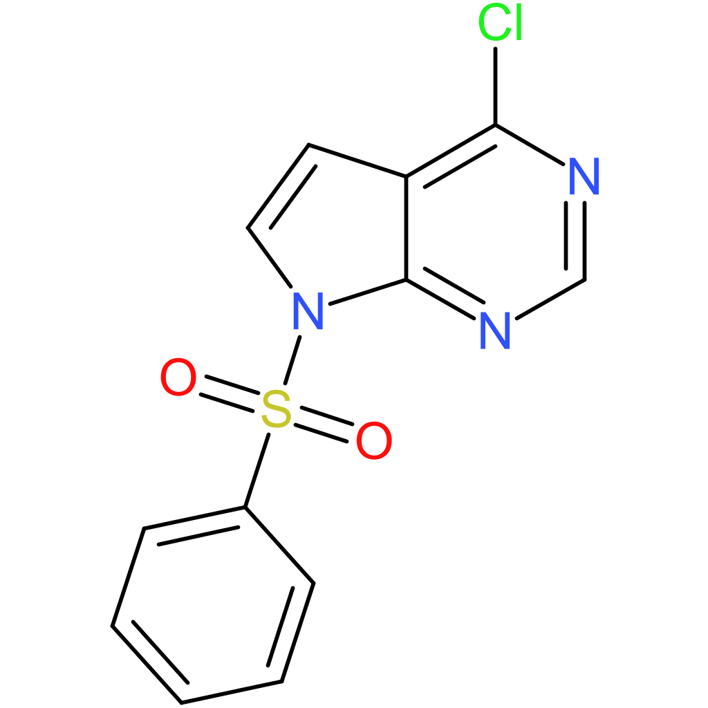 7-(benzenesulfonyl)-4-chloro-7H-pyrrolo[2,3-d]pyrimidine