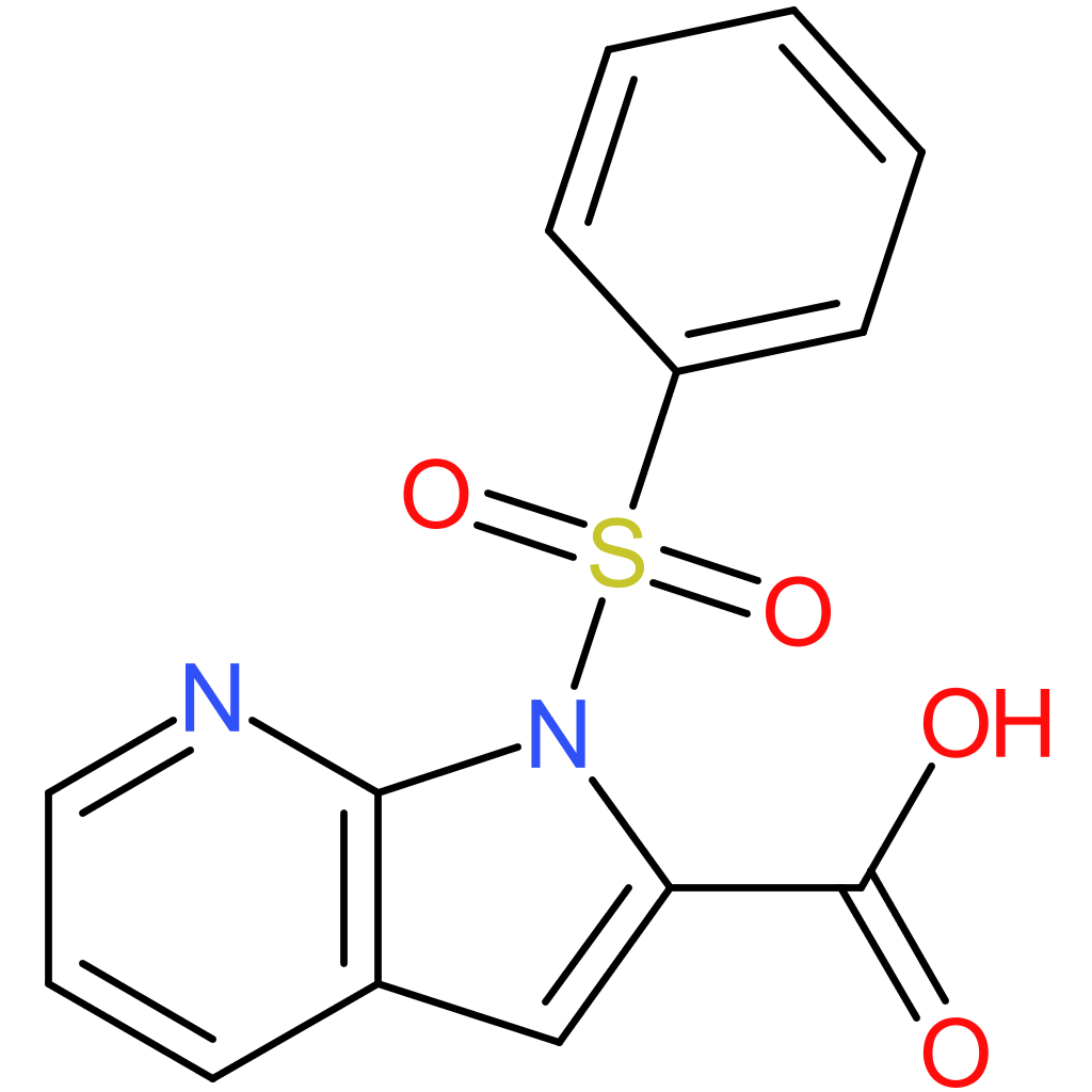 1-(benzenesulfonyl)-1H-pyrrolo[2,3-b]pyridine-2-carboxylic acid