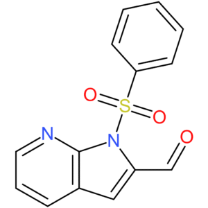 1-(benzenesulfonyl)-1H-pyrrolo[2,3-b]pyridine-2-carbaldehyde