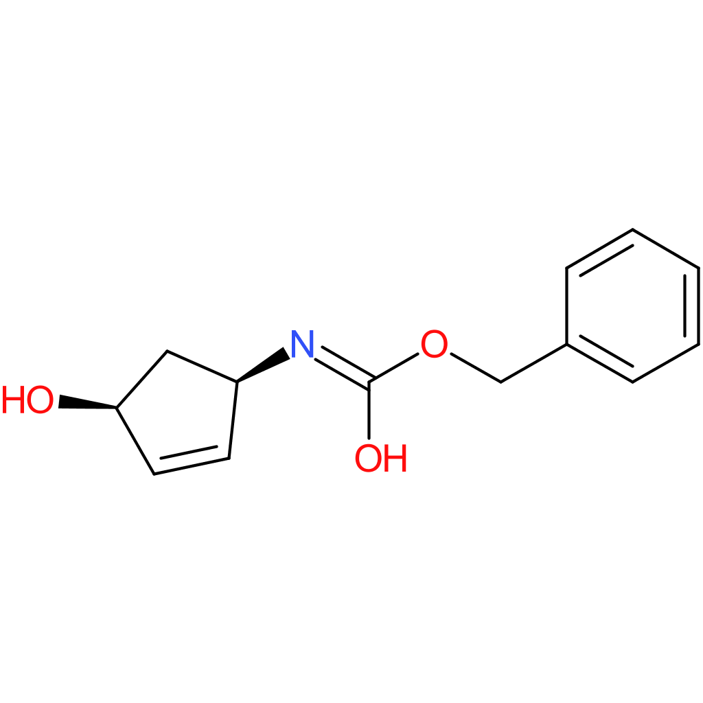 carbamic acid, [(1r,4s)-4-hydroxy-2-cyclopenten-1-yl]-, phenylmethyl ester, rel- (9ci)
