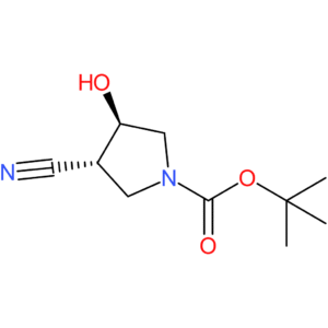 trans-1-boc-3-cyano-4-hydroxypyrrolidine