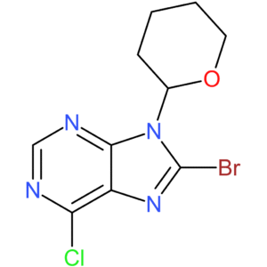 8-bromo-6-chloro-9-(oxan-2-yl)-9H-purine