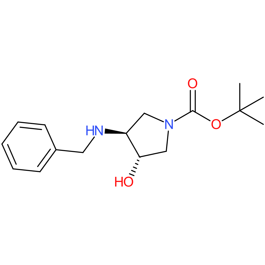 tert-butyl (3S,4S)-3-(benzylamino)-4-hydroxypyrrolidine-1-carboxylate