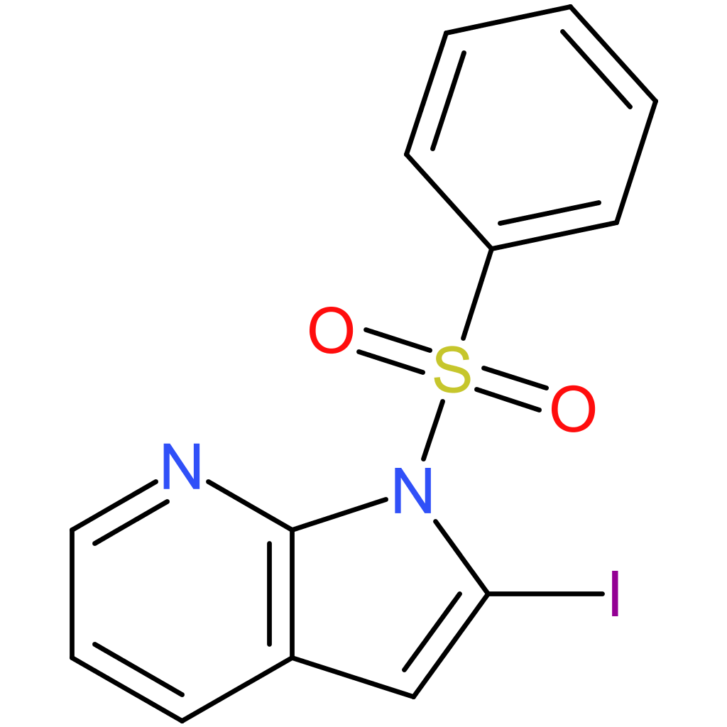 1-(benzenesulfonyl)-2-iodo-1H-pyrrolo[2,3-b]pyridine
