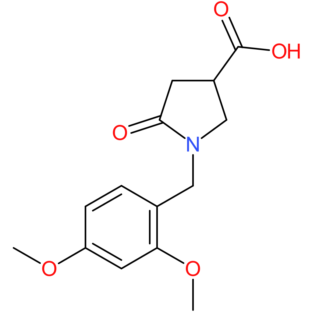 1-[(2,4-dimethoxyphenyl)methyl]-5-oxopyrrolidine-3-carboxylic acid
