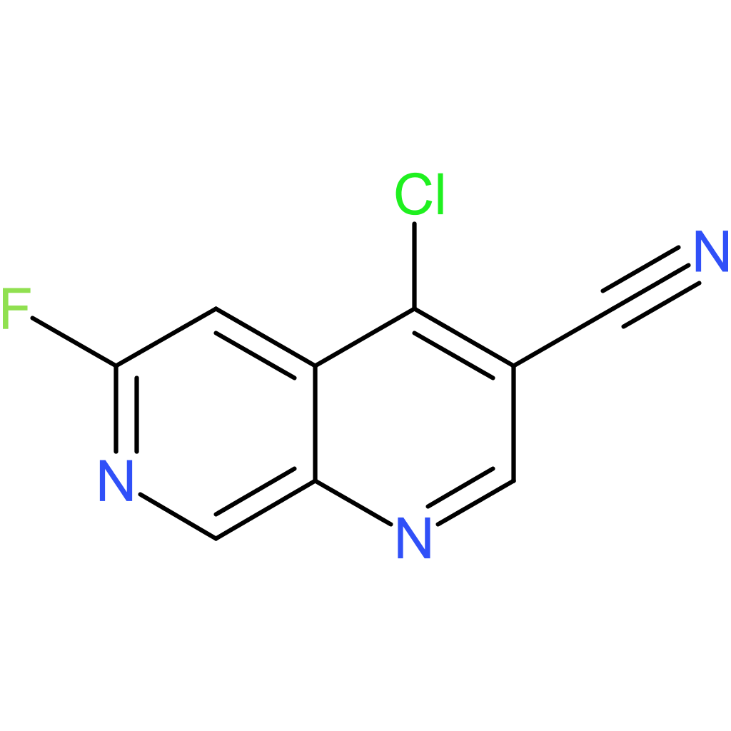 4-chloro-6-fluoro-1,7-naphthyridine-3-carbonitrile