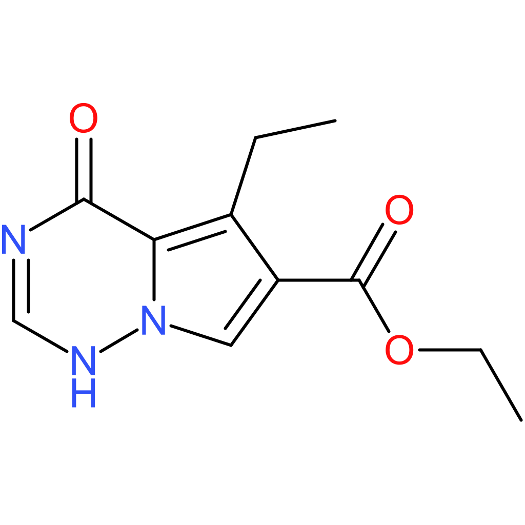ethyl 5-ethyl-4-hydroxypyrrolo[2,1-f][1,2,4]triazine-6-carboxylate
