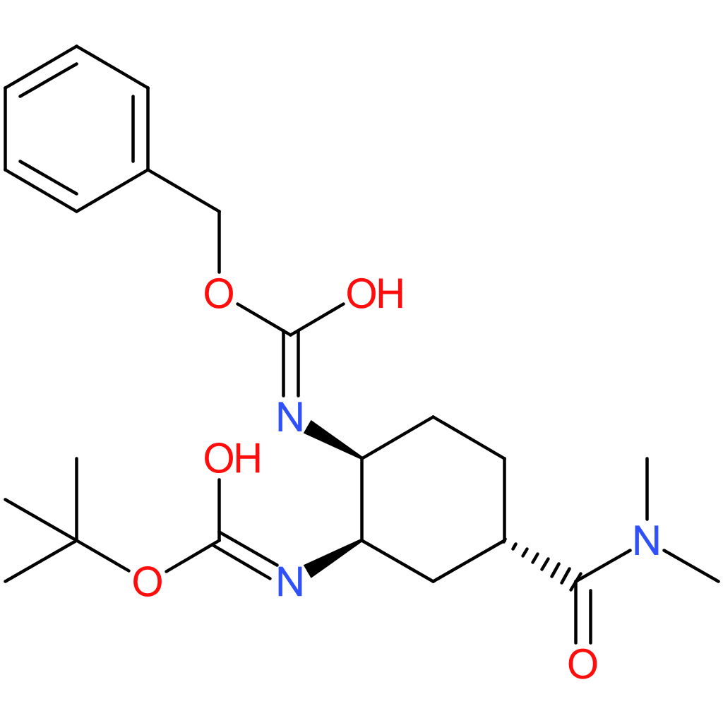 benzyl N-[(1S,2R,4S)-2-{[(tert-butoxy)carbonyl]amino}-4-(dimethylcarbamoyl)cyclohexyl]carbamate