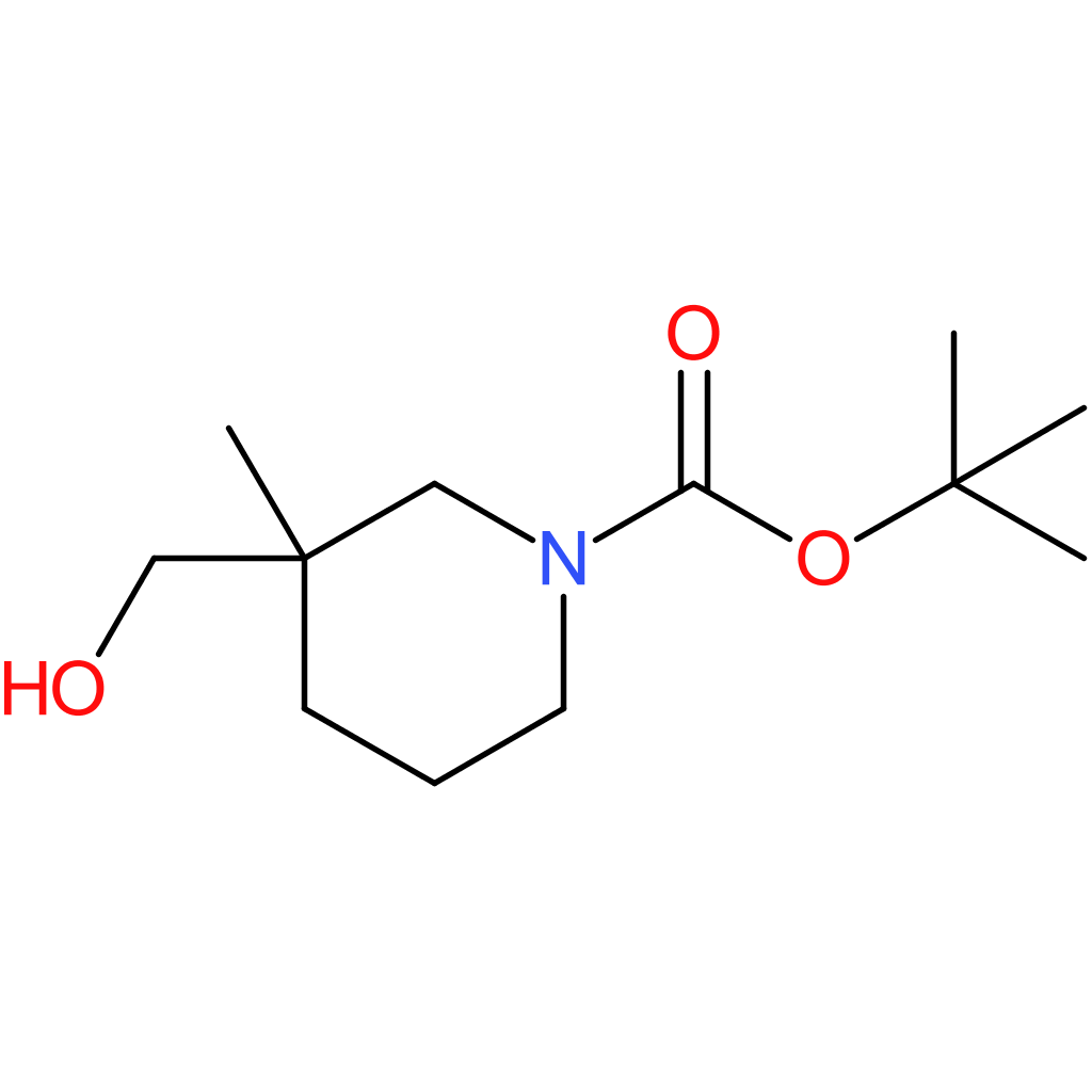 tert-butyl 3-(hydroxymethyl)-3-methylpiperidine-1-carboxylate
